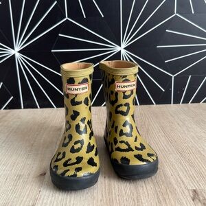 Hunter Original Kids First Classic Leopard Rain Boots